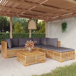 Garten-Lounge-Set 3028565-11 (6-teilig) Grau - Massivholz - Holzart/Dekor - 69 x 60 x 69 cm