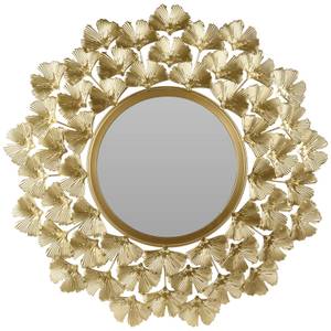 Miroir ornemental doré, Ø 55 cm Doré - Métal - 55 x 1 x 55 cm