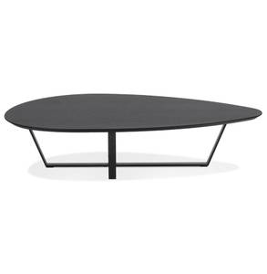 Table Basse DROP Noir - Bois massif - 140 x 30 x 80 cm