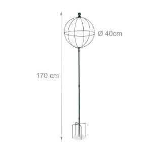 Tuteurs de 170 cm, lot de 2 Vert - Métal - 40 x 170 x 40 cm