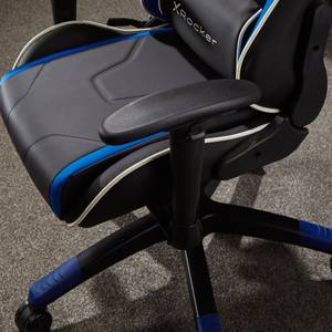 Gamingstuhl Agility Compact Schwarz - Blau - Höhe: 113 cm