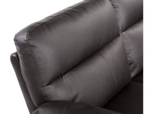 Sofa aus rekonstituiertem Leder/PVC " DA Braun - Tiefe: 169 cm