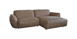 KAWOLA DAVITO Ecksofa Lederimitat Braun - Kunstleder - 280 x 88 x 180 cm