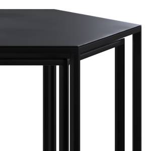 Table basse Eclipse Noir - Métal - 55 x 40 x 48 cm