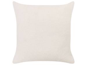 Coussin décoratif TUBEROSE Beige - Orange - Blanc - Textile - 45 x 10 x 45 cm