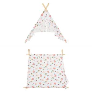 Spielzelt für Kinder 108x105x117 cm Weiß Weiß - Textil - 108 x 105 x 117 cm