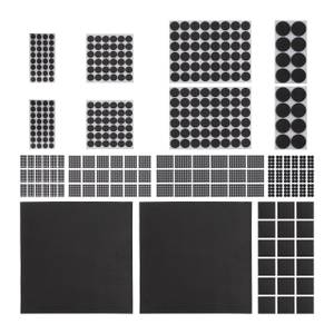 Patins pour meubles lot de 2500 Noir - Matière plastique - 20 x 1 x 20 cm