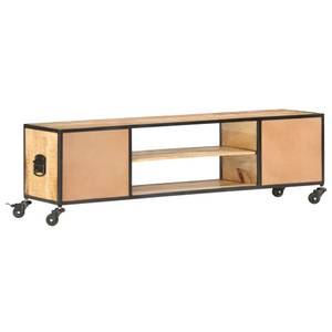 TV-Möbel 286377 Braun - Massivholz - Holzart/Dekor - 30 x 39 x 130 cm