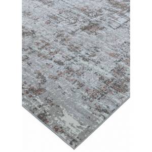 Tapis de salon moderne ORION ABSTRACT Rose foncé - 80 x 160 cm