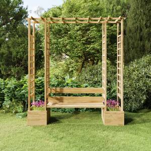 Garten-Pergola M627365 Braun - Holzwerkstoff - 230 x 198 x 60 cm