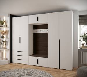 Garderobe Inova 1 Z14 Schwarz - Braun - Weiß - Schwarz