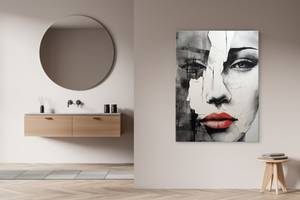 Image Canvas VISAGE De Femme Abstraction 50 x 70 x 70 cm