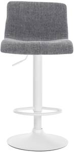 Tabouret de bar Hover Gris lumineux - Blanc