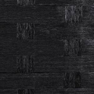 Paravent noir à 4 volets Noir - Bois manufacturé - Papier - 180 x 180 x 2 cm
