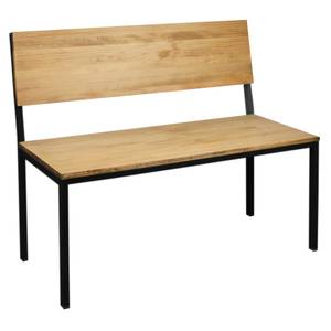 Banquette Icub  50x100x86 cm Noir Noir - Bois massif - Bois/Imitation - 100 x 86 x 50 cm