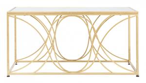 Couchtisch ?? elegantes Quadrat Gold - Metall - 90 x 45 x 60 cm