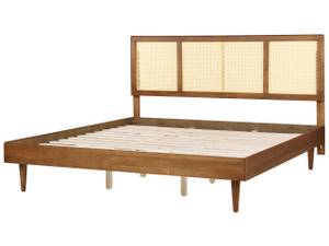 Doppelbett AURAY Braun - Massivholz - 185 x 119 x 204 cm