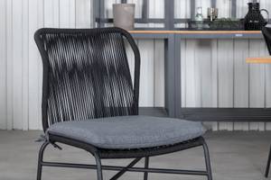 Gartenmöbel-Set Panama Schwarz - Massivholz - 90 x 74 x 152 cm