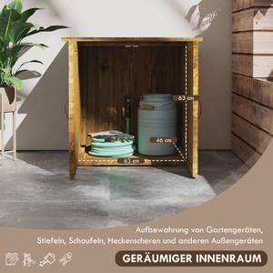 Gartenschuppen 84G-109V00BN Braun - Massivholz - 55 x 72 x 77 cm