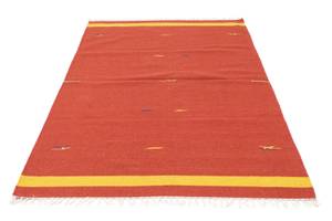 Kelim Modern - 180x120cm Rot - Naturfaser - 120 x 1 x 180 cm