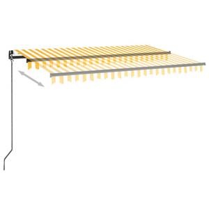 Auvent rétractable 3007205-2 Jaune - 450 x 1 x 350 cm