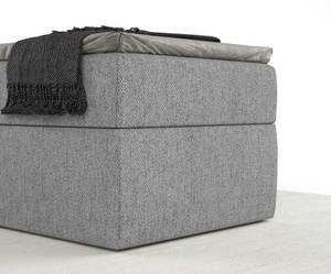 Boxspringbett Aster Grau - Breite: 100 cm - H3