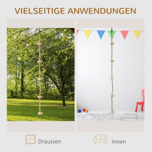 Kinder Kletterseil 344-044 Braun - Kunststoff - 11 x 200 x 11 cm