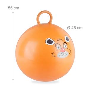 Hüpfball für Kinder mit Tiermotiv Braun - Kunststoff - 45 x 55 x 45 cm