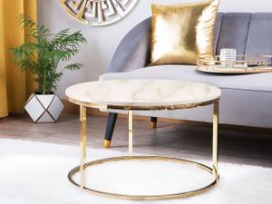 Table basse CORAL Beige - Doré