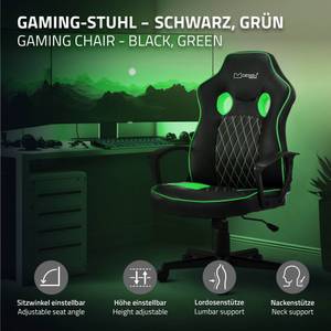 Gamingstuhl mit Wippfunktion Schwarz - Grün