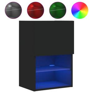 TV-Schrank mit LED-Leuchten D554 Schwarz