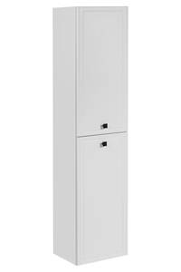 Armoire haute HAVANA HC40 2D Blanc - Bois manufacturé - Matière plastique - 40 x 170 x 33 cm