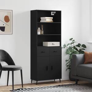 Highboard DE1275 Schwarz - Holzwerkstoff - 34 x 180 x 70 cm