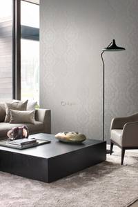 Tapete Ornamente 6996 Grau - Naturfaser - Textil - 53 x 1005 x 1005 cm