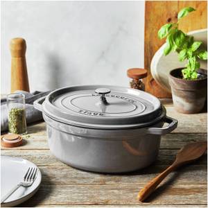 Kasserolle Cocotte Grau - Stein - 2 x 17 x 31 cm