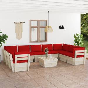 Meubles de jardin (lot de 10) 3016490-23 Rouge