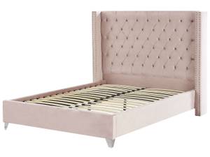 Doppelbett LUBBON Pink - Silber - 189 x 142 x 215 cm