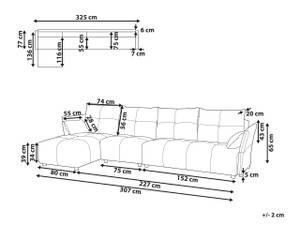 Ecksofa TOMRA Grau - Hellgrau