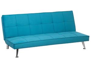 3-Sitzer Sofa HASLE Blau - Silber