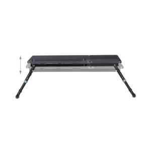 3x Table de Lit pour Ordinateur Portable Noir - Bois manufacturé - Métal - Matière plastique - 75 x 40 x 35 cm