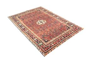 Hamadan - 170x118cm Rot - Naturfaser - 118 x 1 x 170 cm