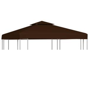 Pavillon-Dachplane 3006390-1 Braun - Textil - 300 x 1 x 300 cm