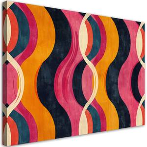 KUNSTDRUCK Retro Wave Patterns 90 x 60 cm