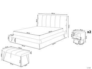 Set de chambre BETIN Largeur : 200 cm