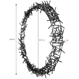 Weihnachtsdeko Weiß - Metall - 6 x 48 x 300 cm