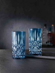 Longdrinkgläser Noblesse 4er Set Blau