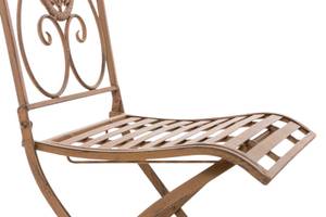 Chaises de jardin Sibell Lot de 2 Marron