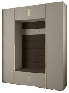 Garderobe Inova 1 Z13 Braun - Gold - Grau - Gold