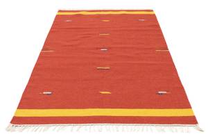 Kelim Modern - 180x120cm Rot - Naturfaser - 120 x 1 x 180 cm