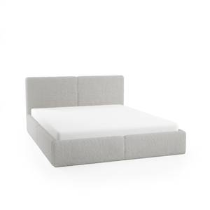 Polsterbett Doppelbett Sarria Slim Hellgrau - Breite: 152 cm